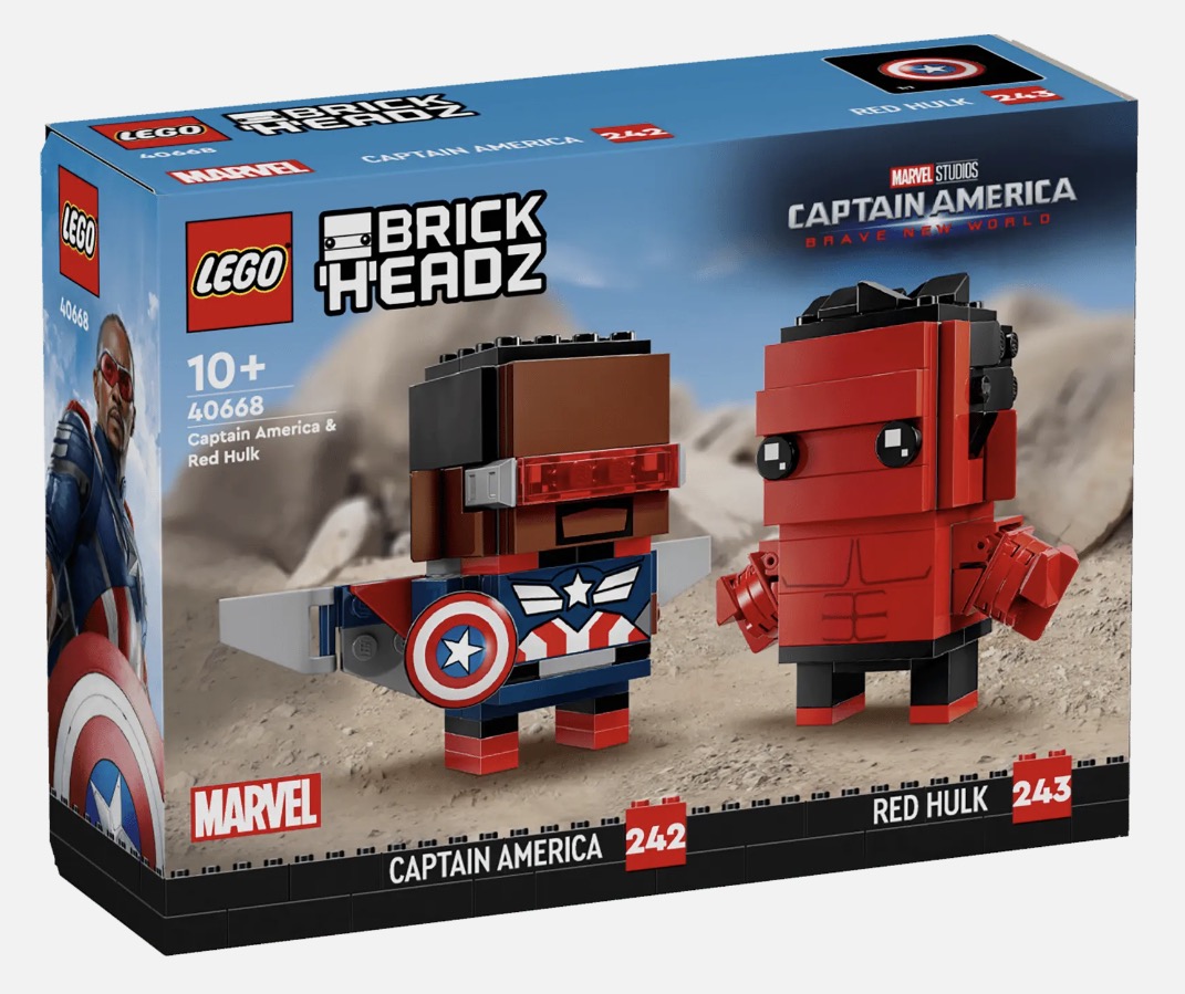 Brickheadz: Captain America & Red Hulk