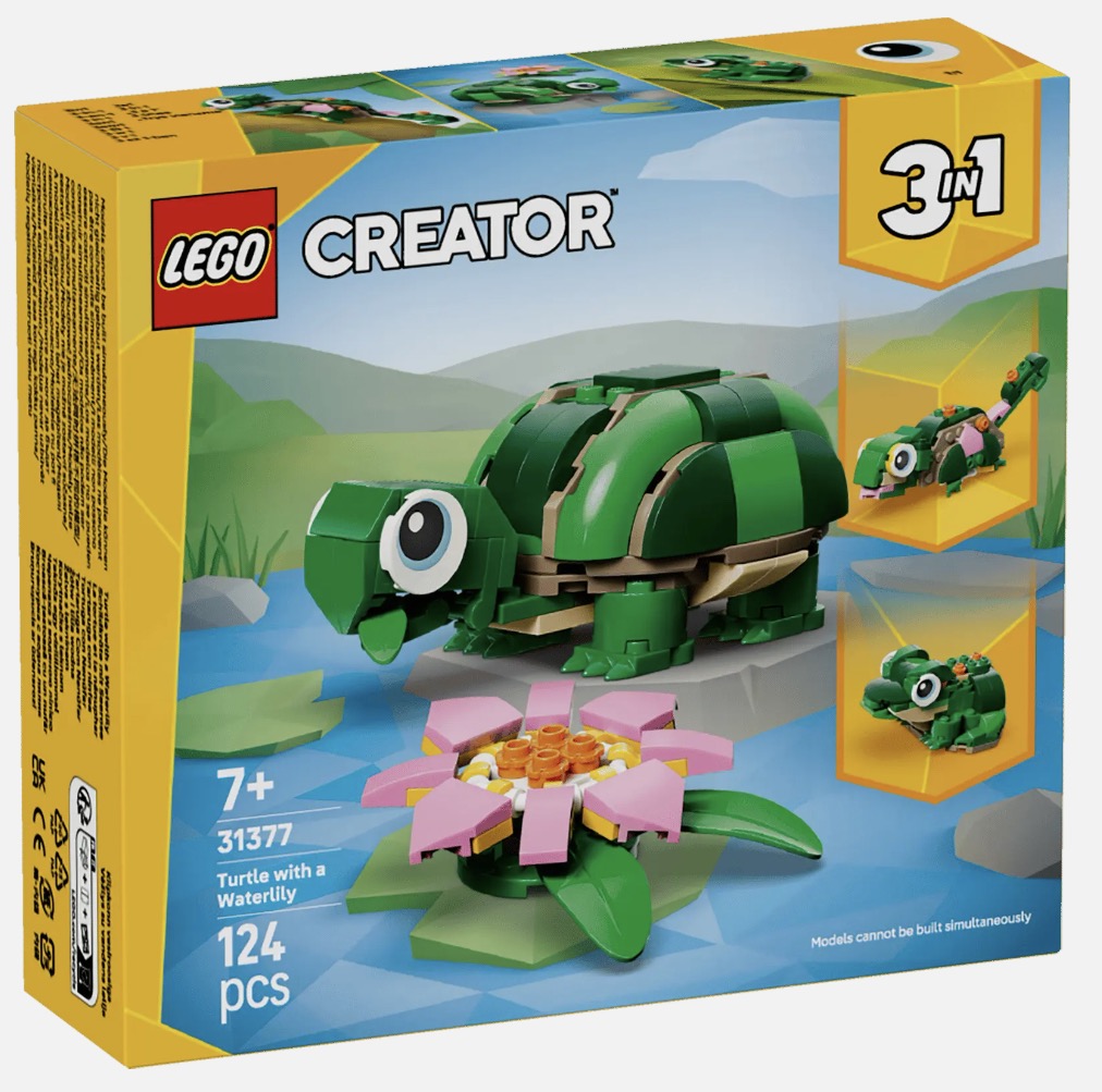 Creator 3-in-1 Turtle with a Waterlily