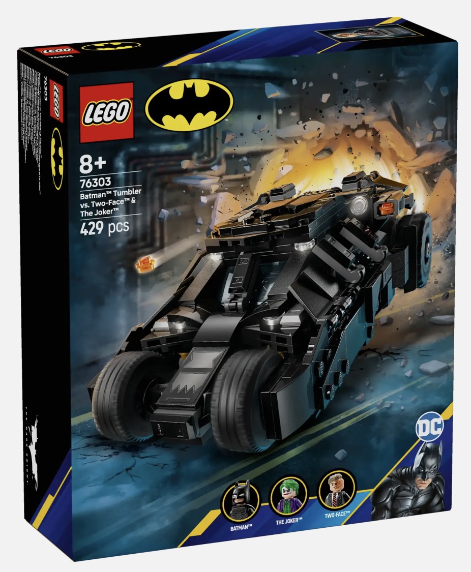 DC Batman Tumbler vs. Two-Face & The Joker